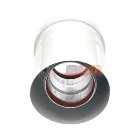 Адаптер коаксиальный вертикальный (фланец) Ø 60/100 мм